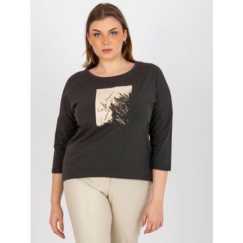 RELEVANCE Blouse-RV-BZ-8484.15P-dark khaki Cene