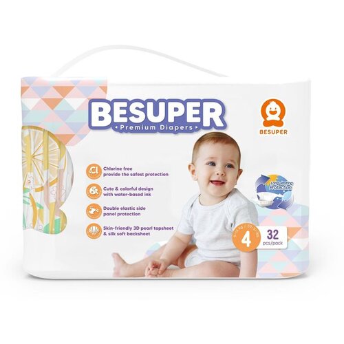 BeSuper_Premium BeSuper Premium Pelene 4 (L, 9-14 kg) 32 kom Slike