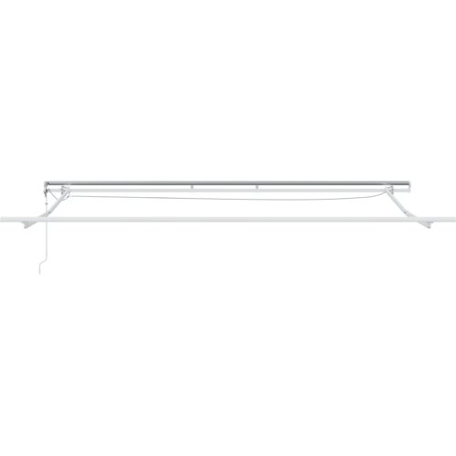 vidaXL Automatska uvlačiva tenda s LED svjetlom svjetlosiva 400 x 350 cm, Zamjena tenda tkanine za okvir 4 x 3,5 m svjetlosiva Cijene