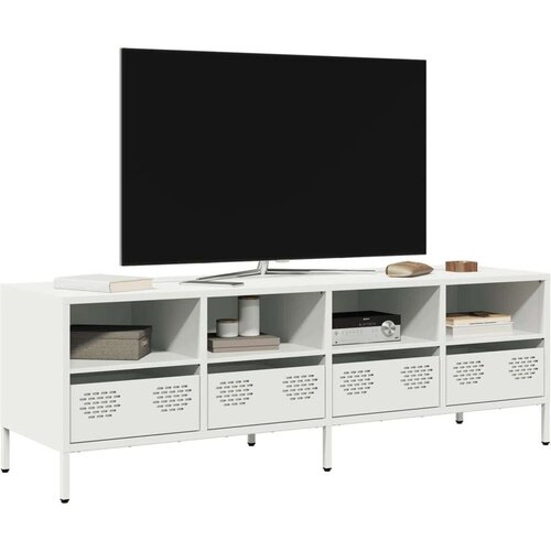 vidaXL TV ormarić bijeli 135x39x43,5 cm hladno valjani čelik Cijene