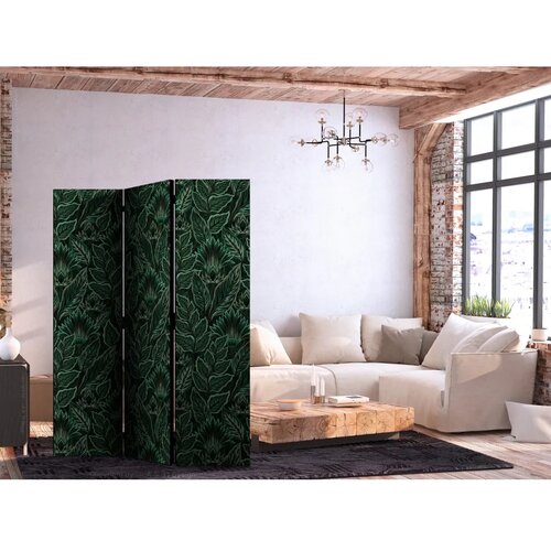 Paravan - Dense Vegetation - Botanical Patterns in Illustrative Style Green 135x172 Jednostrani Cene