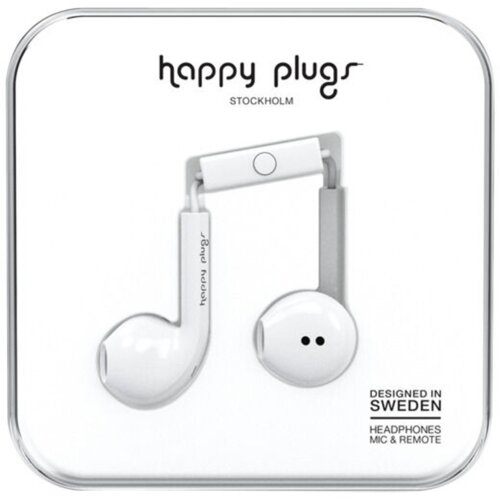 Happy Plugs Earbud Plus slu&amp;scaron;alice,Bijela Slike