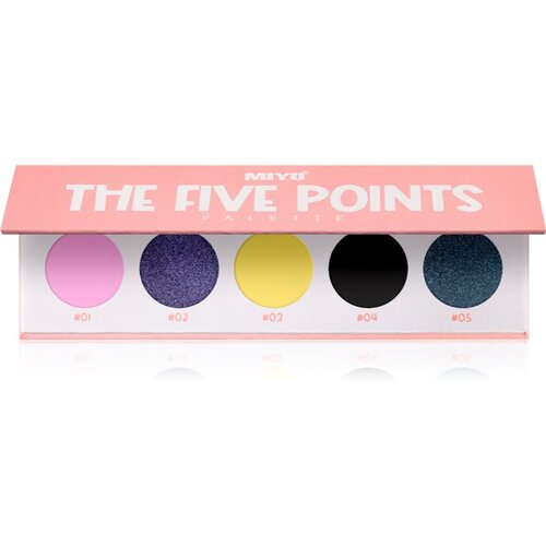 Miyo Eyeshadow The five points paleta sjenila za oči nijansa 26 Make it funky eyes 1 kom Cijene