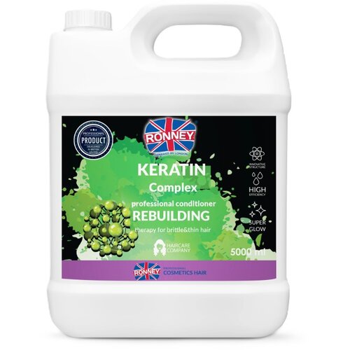  &amp;Scaron;ampon za obnovu tanke i lomljive kose Ronney Keratin Complex &amp;ndash; 5000 ml Slike