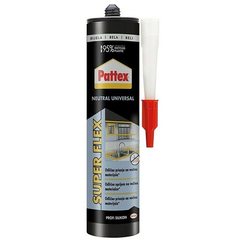 PATTEX Univerzalni silikon Neutral (Bijela, 280 ml) Slike