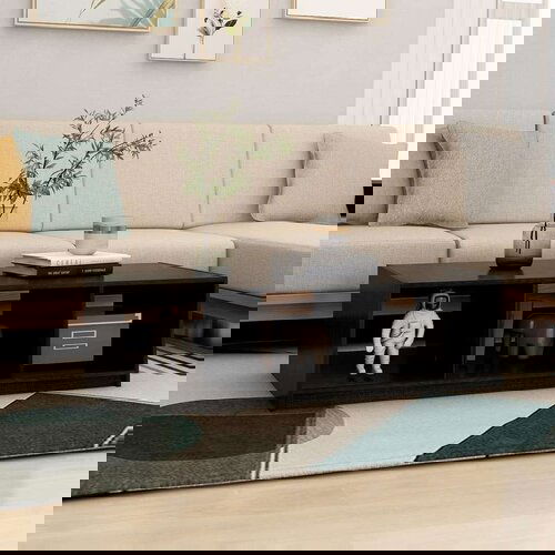 vidaXL stolić za kavu crni 110 x 50 x 34 cm od masivne borovine Cene