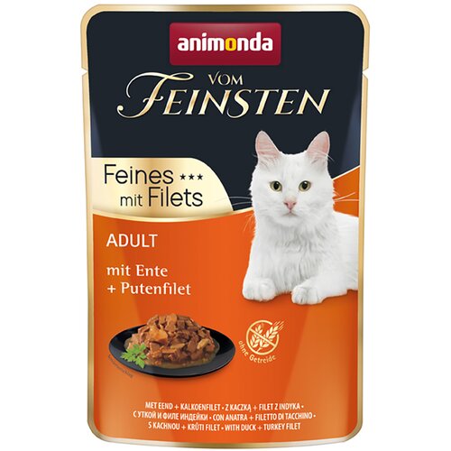 Animonda Varčno pakiranje Vom Feinsten Adult 36 x 85 g - Raca &amp;amp; puranji file Slike