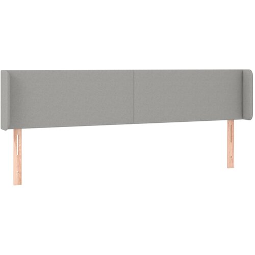  LED uzglavlje svjetlosivo 183x16x78/88 cm od tkanine Slike