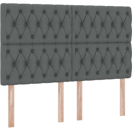  Krevet s od storage Tamno siva 140 x 190 cm Lažna koža Slike