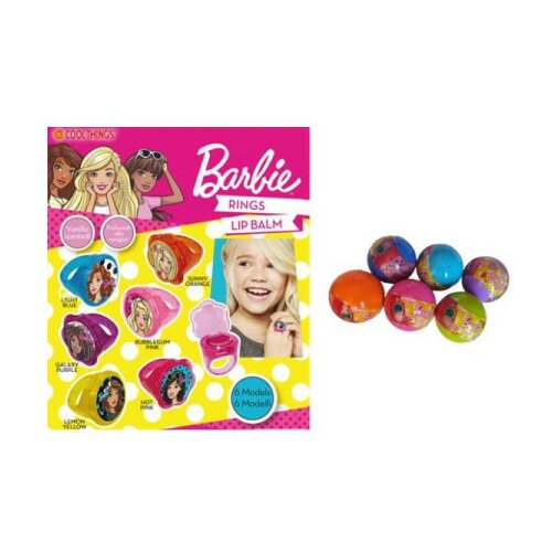 Barbie prsten i sjaj za usne u lopti mix 5cm br010 ( 98/00904 ) Slike