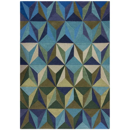 Flair Rugs Plavi vunen tepih 120x170 cm Reverie –