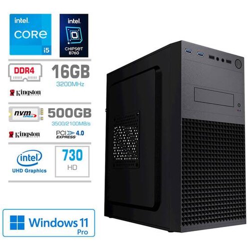 PCX računalnik exam 237, i5 13400/16GB/500GB/W11P -GS4-500W Slike