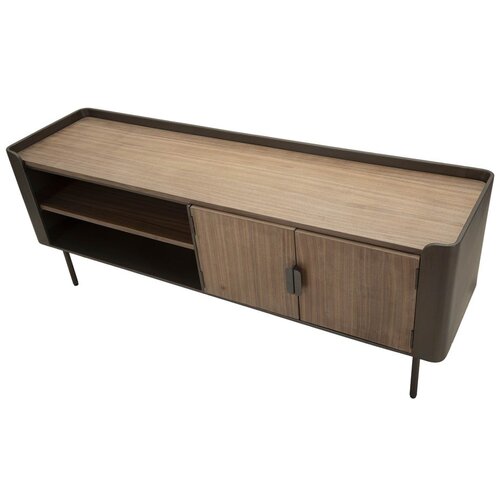 Mauro Ferretti Rjava TV omarica iz masivne jelke 150x58 cm Toronto &amp;ndash; Slike