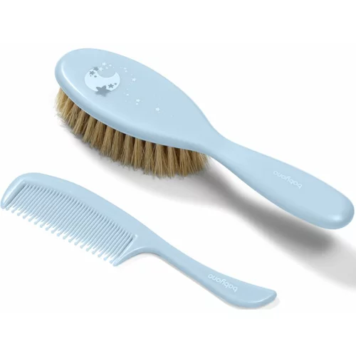 BabyOno Take Care Hairbrush and Comb III set Blue (za djecu od rođenja)