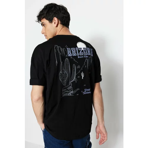 Trendyol T-Shirt - Black - Oversize