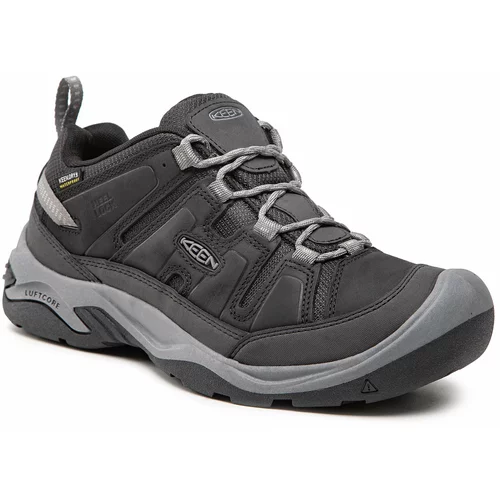 Keen Trekking čevlji Circadia Wp 1026775 Black/Steel Grey