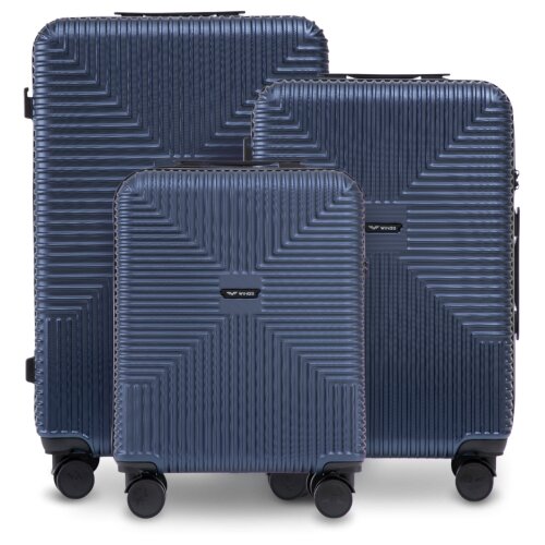  Set od 3 kofera WINGS PC ECO &amp;ndash; plavi Slike