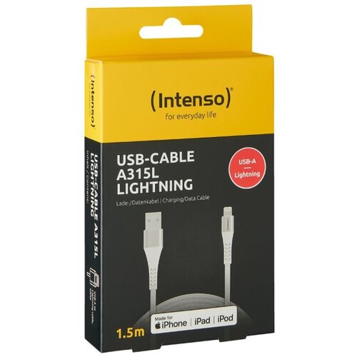 Intenso USB kabl za smartphone, USB - A to Lightning, 1.5 met. - USB-Cable A315L Cijene