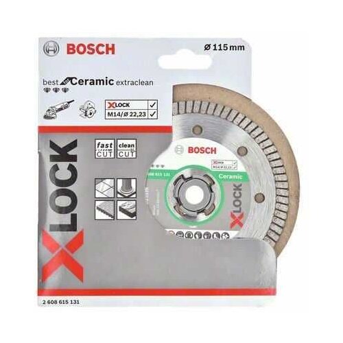 Bosch x-lock best for ceramic extraclean turbo dijamantska rezna ploča 115x22,23x1,4x7 2608615131 Cene
