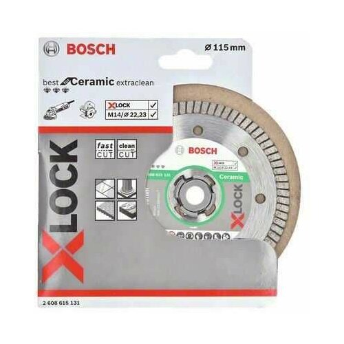 Bosch x-lock best for ceramic extraclean turbo dijamantska rezna ploča Slike