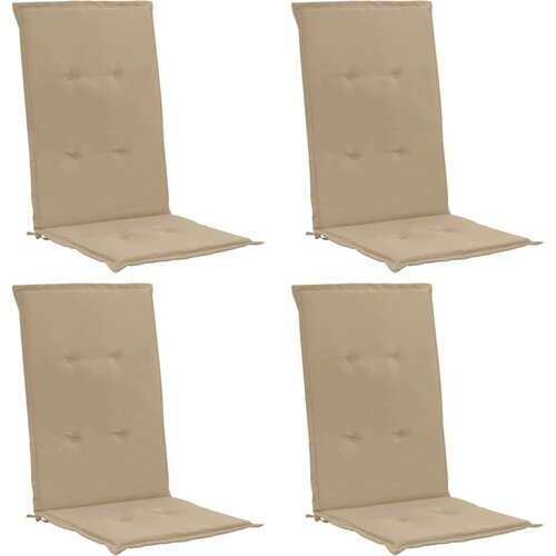  Jastuci za vrtne stolice 4 kom bež 120 x 50 x 3 cm od tkanine Cijene