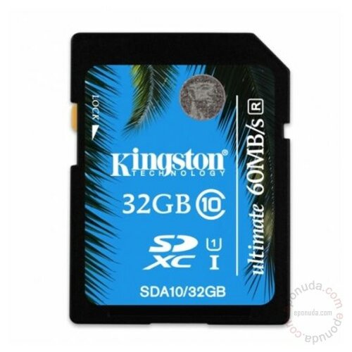 Kingston SDA10/32GB - SD 32GB Class 10 UHS-I Ultimate memorijska kartica Slike