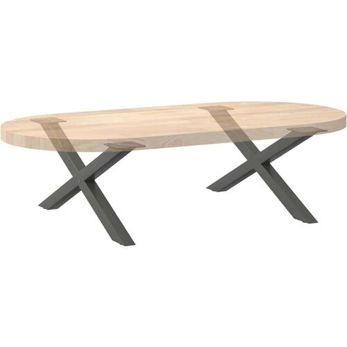  Noge za stolić u obliku slova X 2 kom antracit 70x(30-31) cm Slike