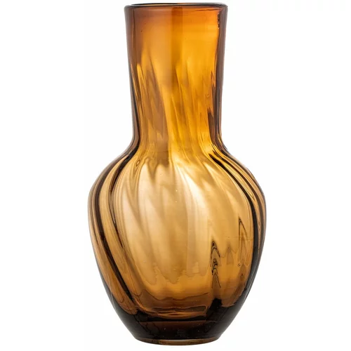 Bloomingville Smeđa staklena ručno izrađena vaza (visina 27 cm) Saiqa –