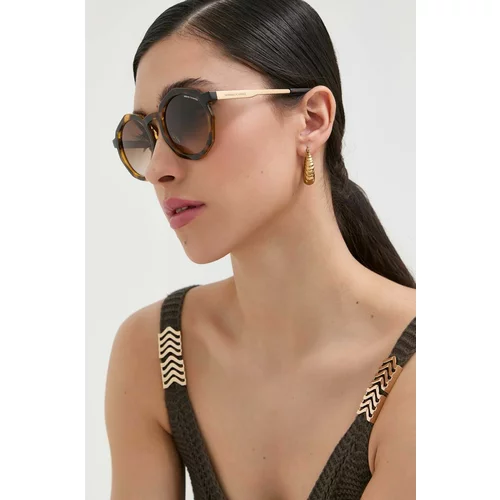 Armani Exchange Sončna očala ženski, rjava barva