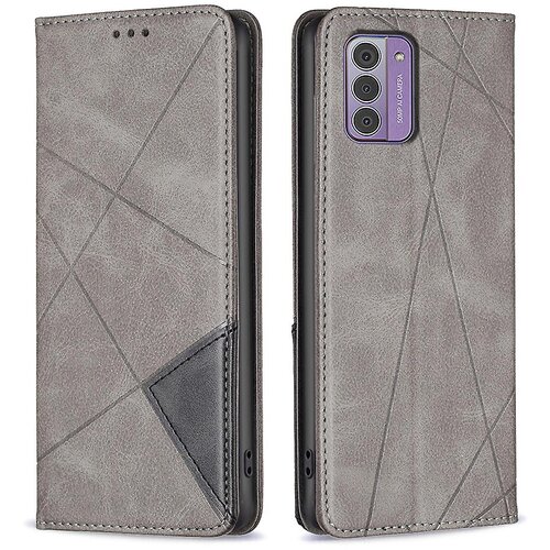 INORCO Stojalo za usnjen ovitek za telefon Nokia G42, etui za mobilni telefon z vtisnjeno linijo in režami za kartice, (22033183) Slike