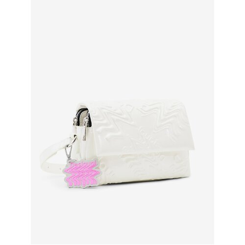 Desigual White Metalover Sinaia Handbag - Women Cene