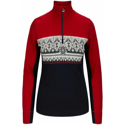 Dale of Norway Moritz Basic Womens Sweater Superfine Merino Raspberry/Navy/Off White L Jumper
