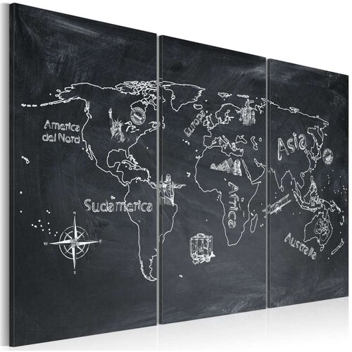  Slika - Geography lesson (Italian language) - triptych 90x60 Cijene