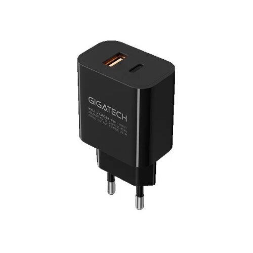Univerzalni punjač Gigatech NXC250 USB i C izlaz 25W crni Cijene