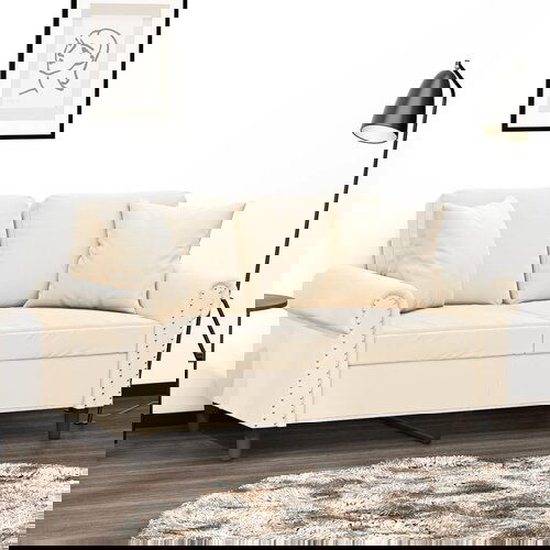 vidaXL Ukrasni jastuci 2 kom krem 40x40 cm baršunasti Cijene