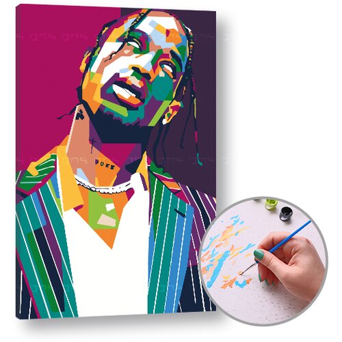  Slikanje po &amp;scaron;tevilkah TRAVIS SCOTT | low difficulty Slike