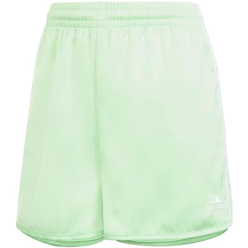 Adidas Hlače pastelno zelena / bela