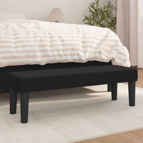  Klupa crna 100x30x30 cm od tkanine Cijene