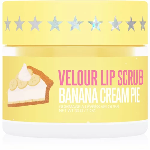 Jeffree Star Cosmetics Banana Fetish Velour Lip Scrub šećerni peeling za usne Banana Cream Pie 30 g