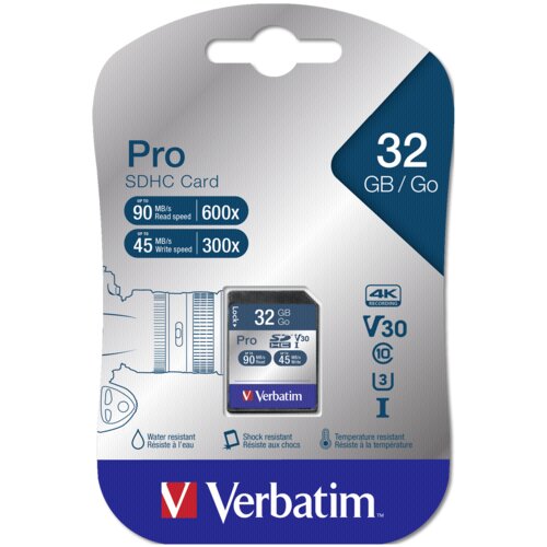 Verbatim SDHC Card Pro 32GB Class 10 UHS-I Cijene