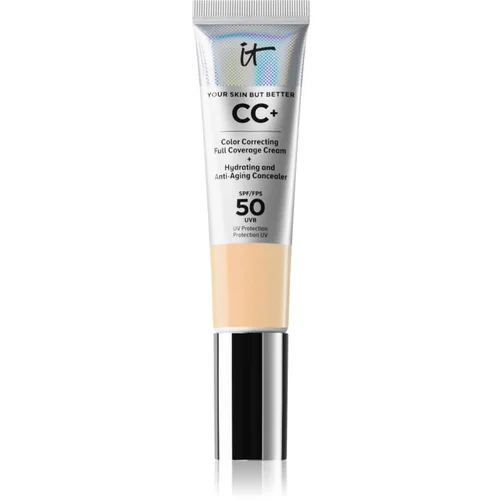 IT Cosmetics Your Skin But Better CC+ prekrivni tekoči puder SPF 50+ za ženske Light Medium 32 ml