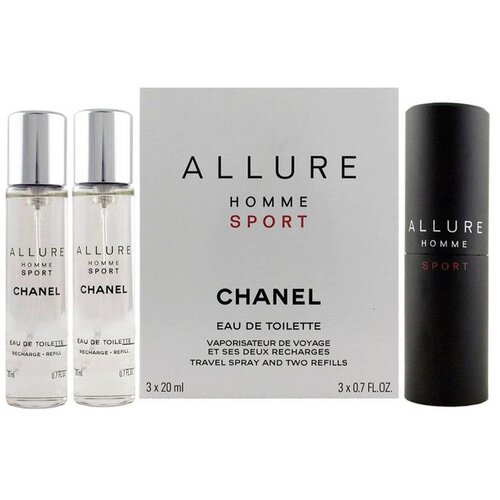 Chanel Allure Homme Sport EDT Refillable 20 ml + EDT Refill 2 x 20 ml (mu&scaron;ki poklon set) Cijene