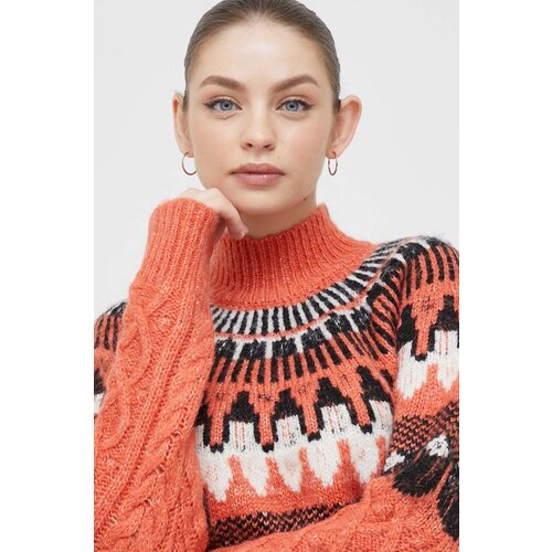 Vero Moda Pulover ženski, oranžna barva Slike
