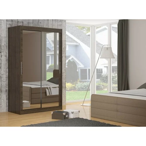 ADRK Furniture Garderobna omara z drsnimi vrati Ettore 180x215x58 cm