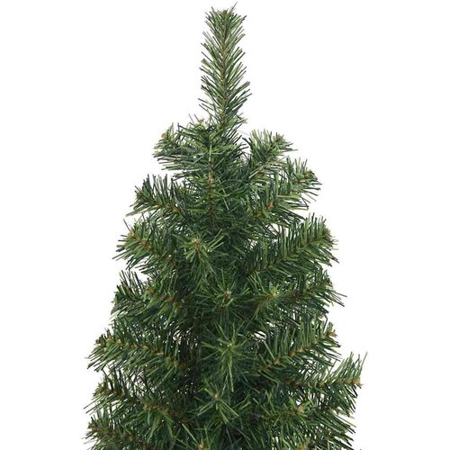 VidaXL Umjetno božićno drvce Zelena 210 cm PVC i čelik i plastika Slike