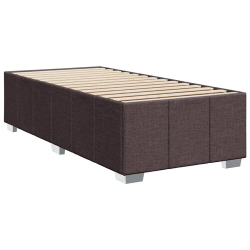  Boxspring krevet s madracem Tamno smeđa 90 x 200 cm Tkanina - Tamno smeđa 90 x 200 cm Dizajn linija Slike