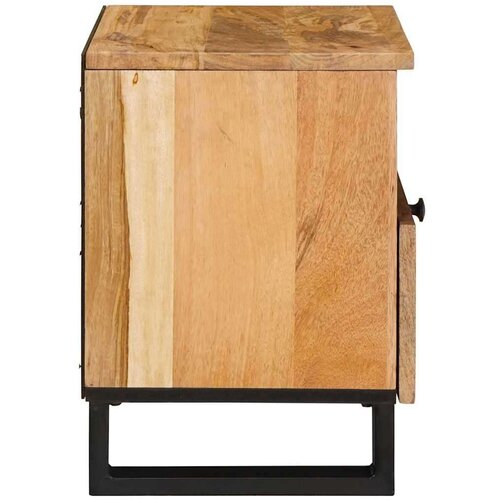  Noćni ormar 2 pcs Prirodna 40 x 33 x 46 cm Čvrsto drvo manga Slike