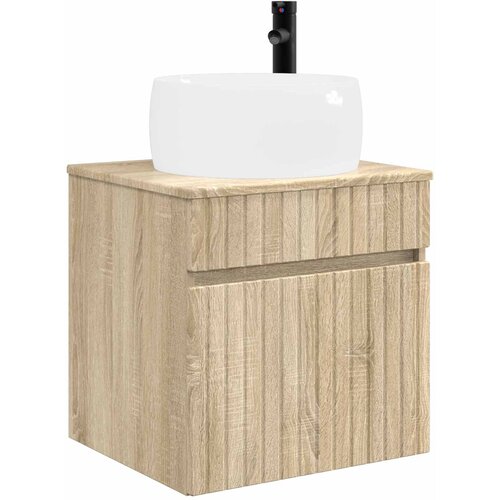 vidaXL Visoka umivalnik s police Sonoma hrast 49 x 44,5 x 66 cm, (5000245821) Cene