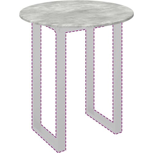 VidaXL Gornji dio stola Beton siva 70 x 70 x 1.5 cm Konstruirano drvo Slike