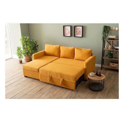 Atelier Del Sofa Ugaona sofa-krevet Kado Mustard Slike